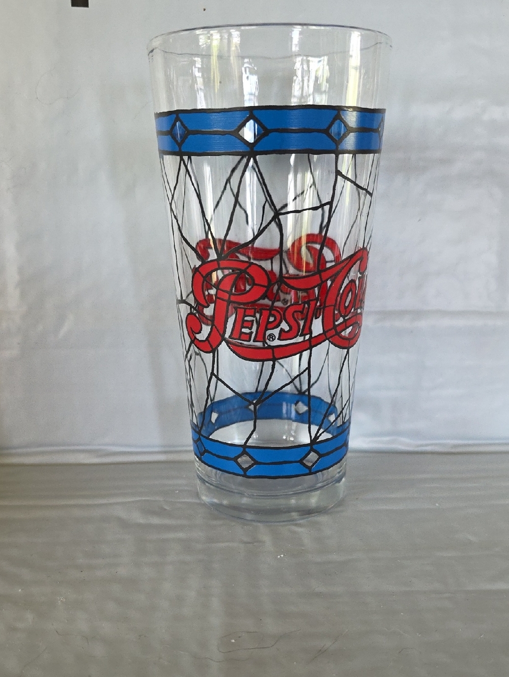 Tiffany Pepsi-Cola Glass Vintage 70's